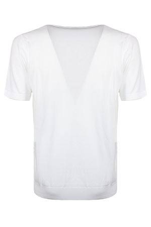 T-shirt in maglia misto cotone bianco ROBERTO COLLINA | 261MYA1602101